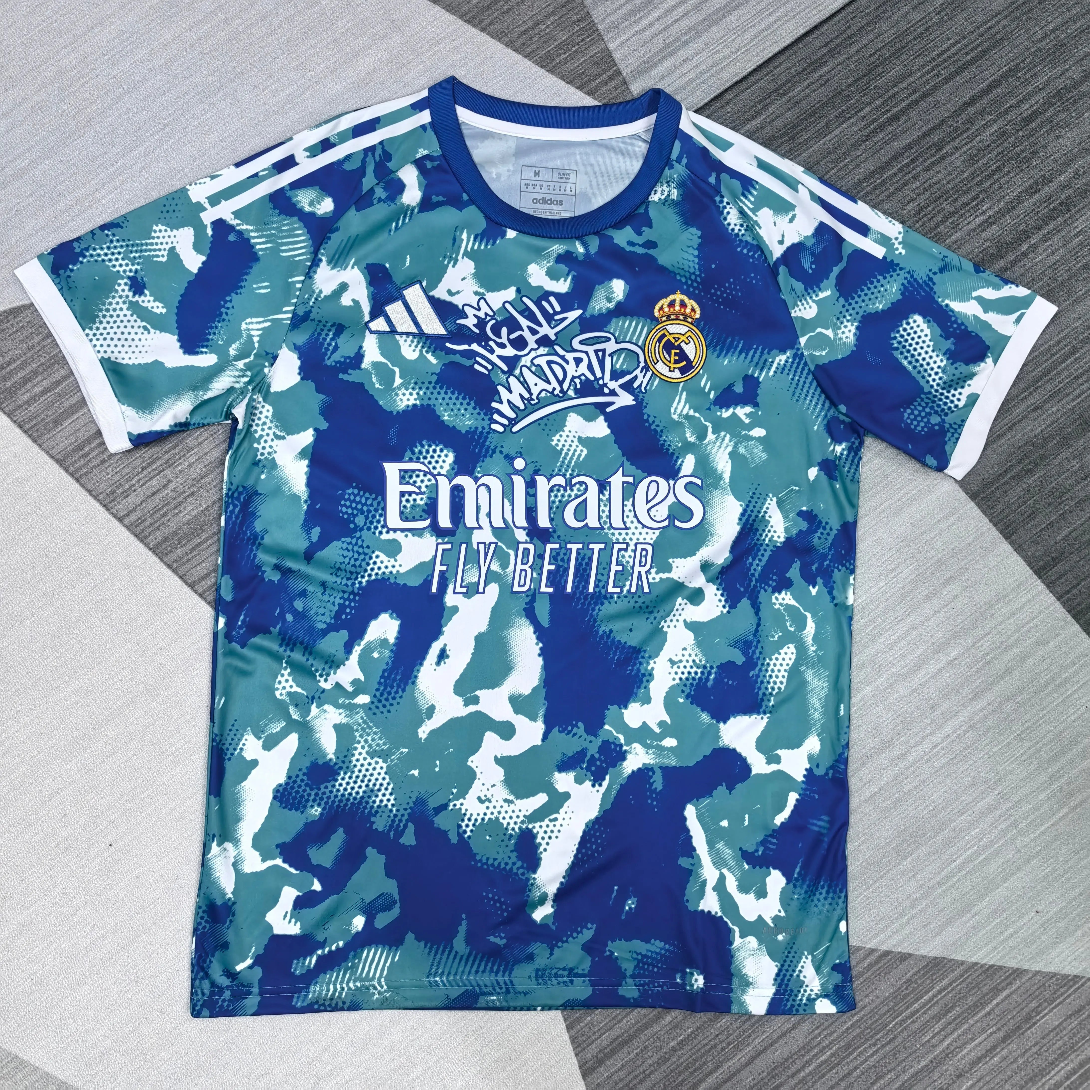 Maillot Réal Madrid Spécial "Military Blue" kronosfoot