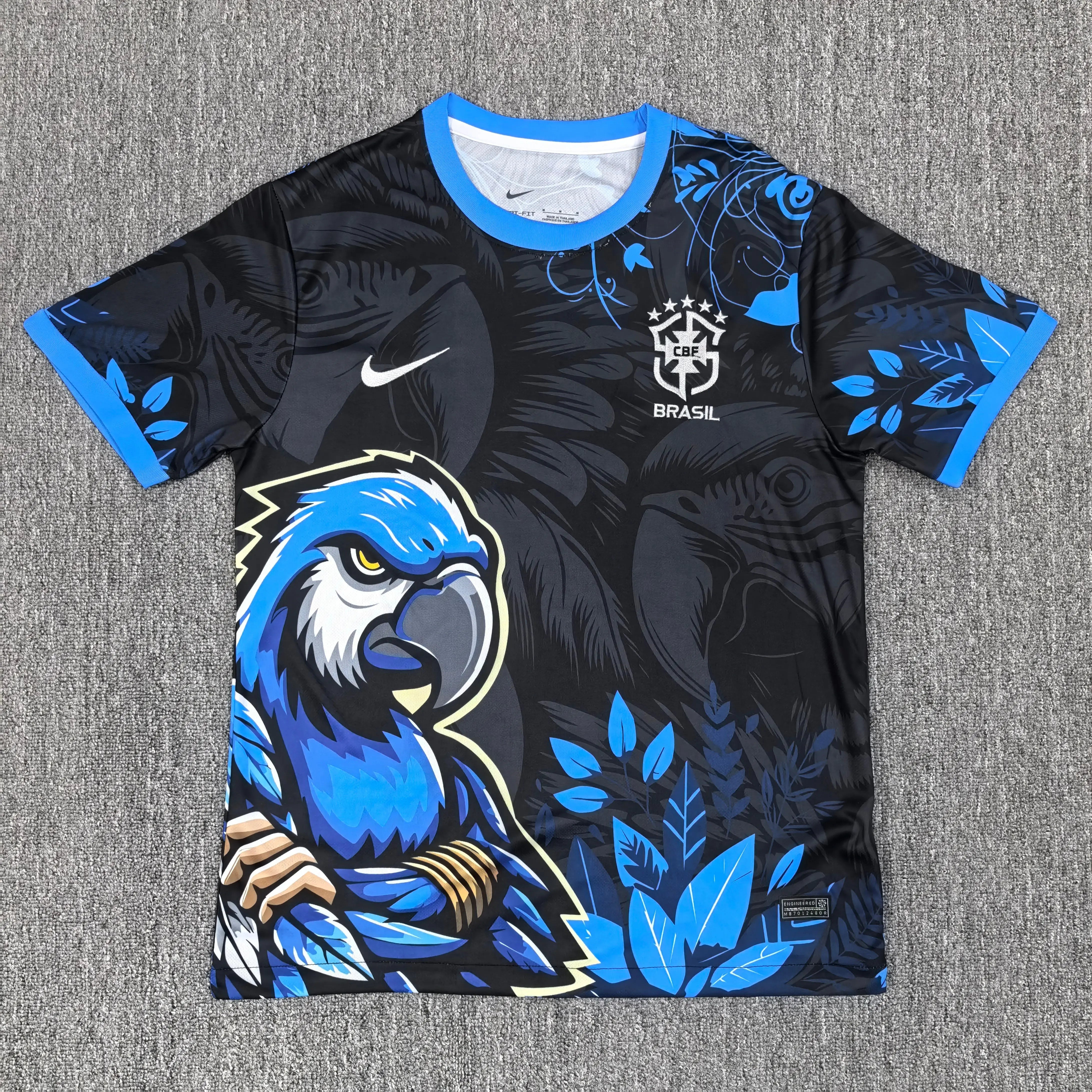 Maillot Brésil bleu édition spéciale "Parrot" 2024 kronosfoot