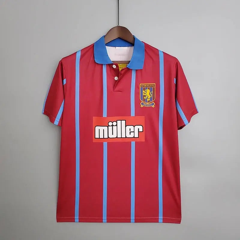 Aston Villa maillot Domicile Retro 1994 1995 L'Univers Du Maillot