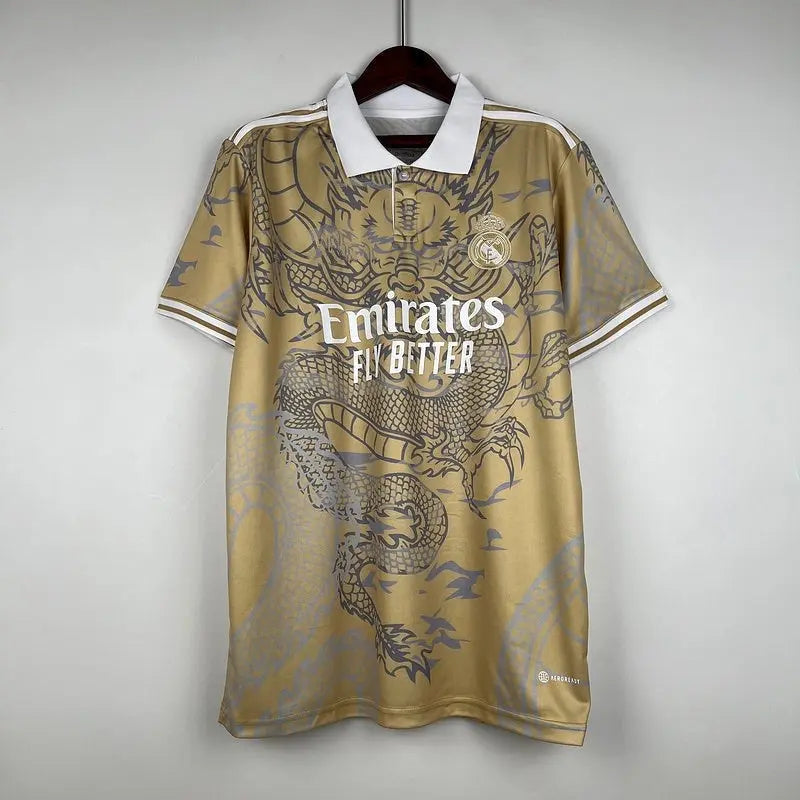 Real Madrid Dragon Dorée 2023 2024 L'Univers Du Maillot