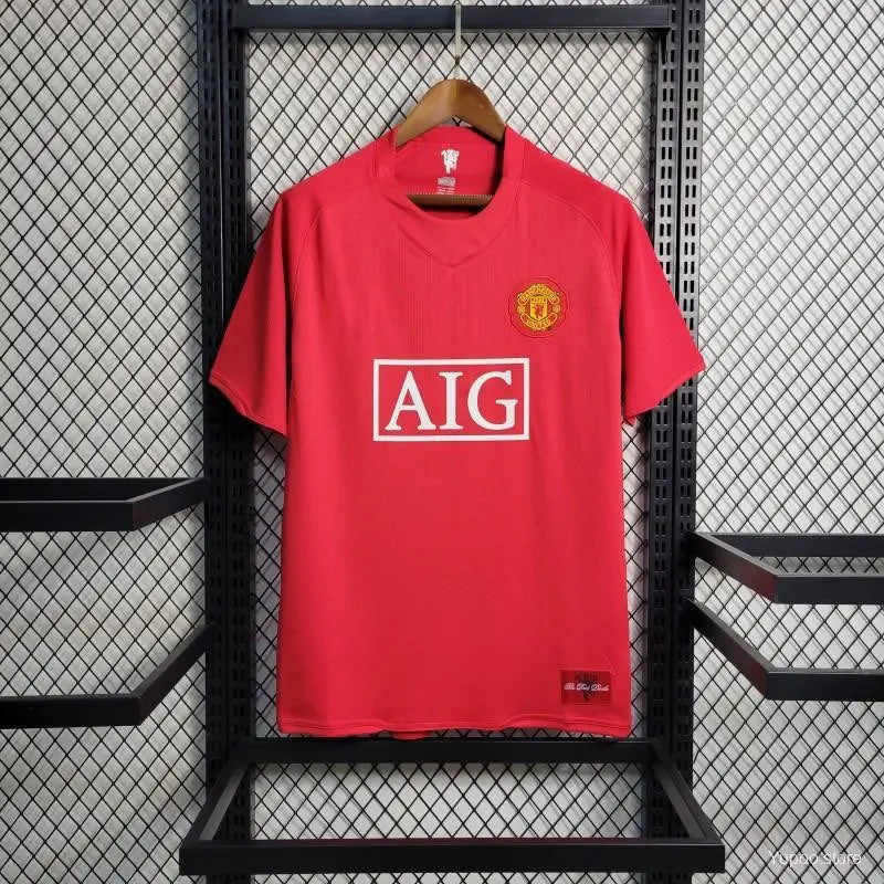 Manchester United maillot Domicile Rétro 2007 2008 L'Univers Du Maillot