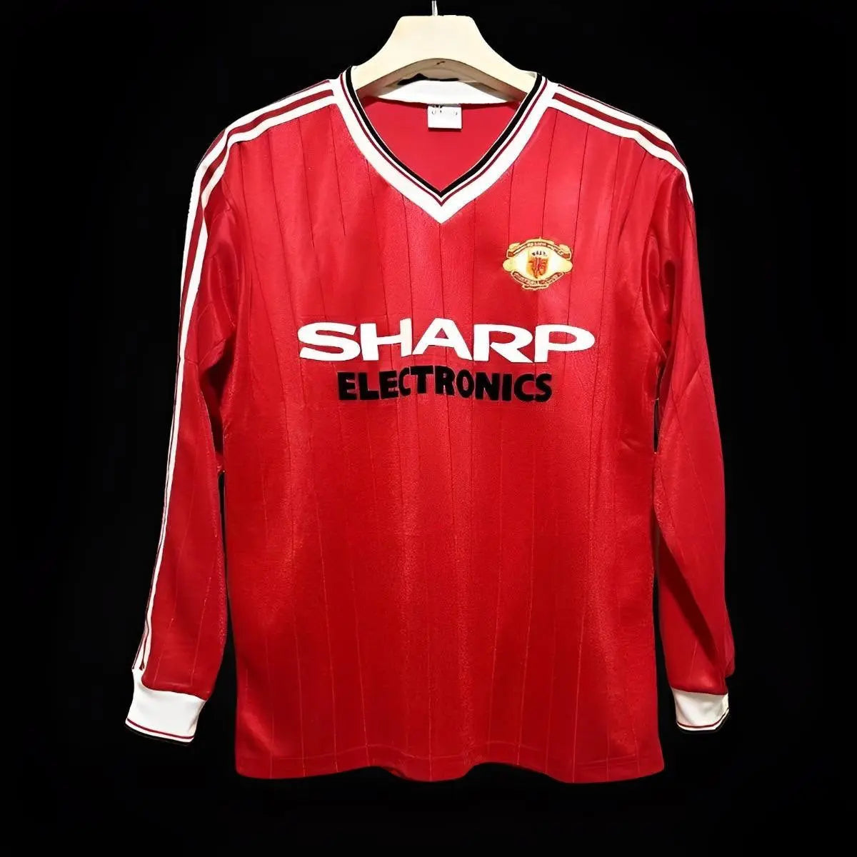 Manchester United maillot Domicile Rétro Manches Longues 1982 1983 L'Univers Du Maillot