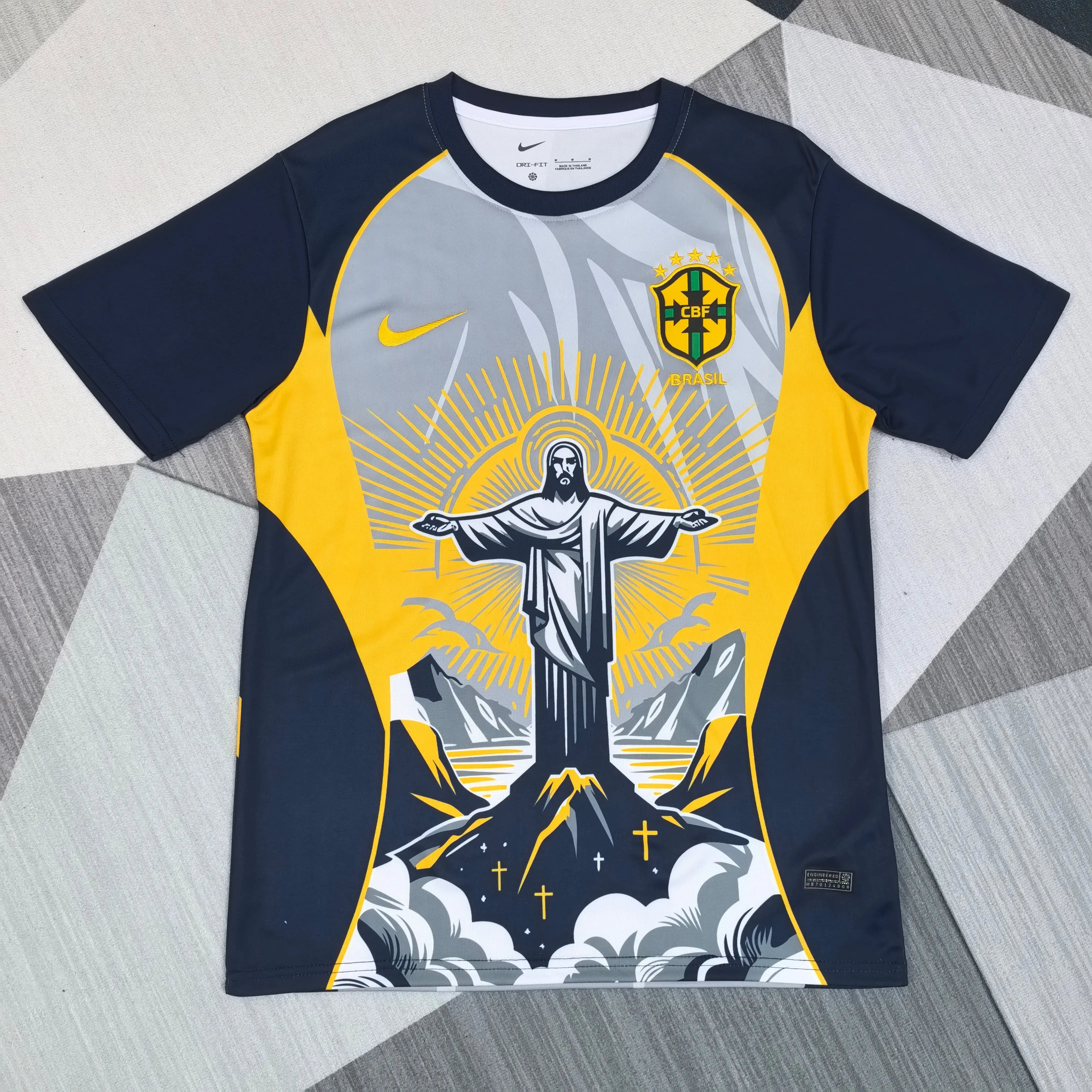 Maillot Brésil Concept spécial "Christ" 2024 kronosfoot