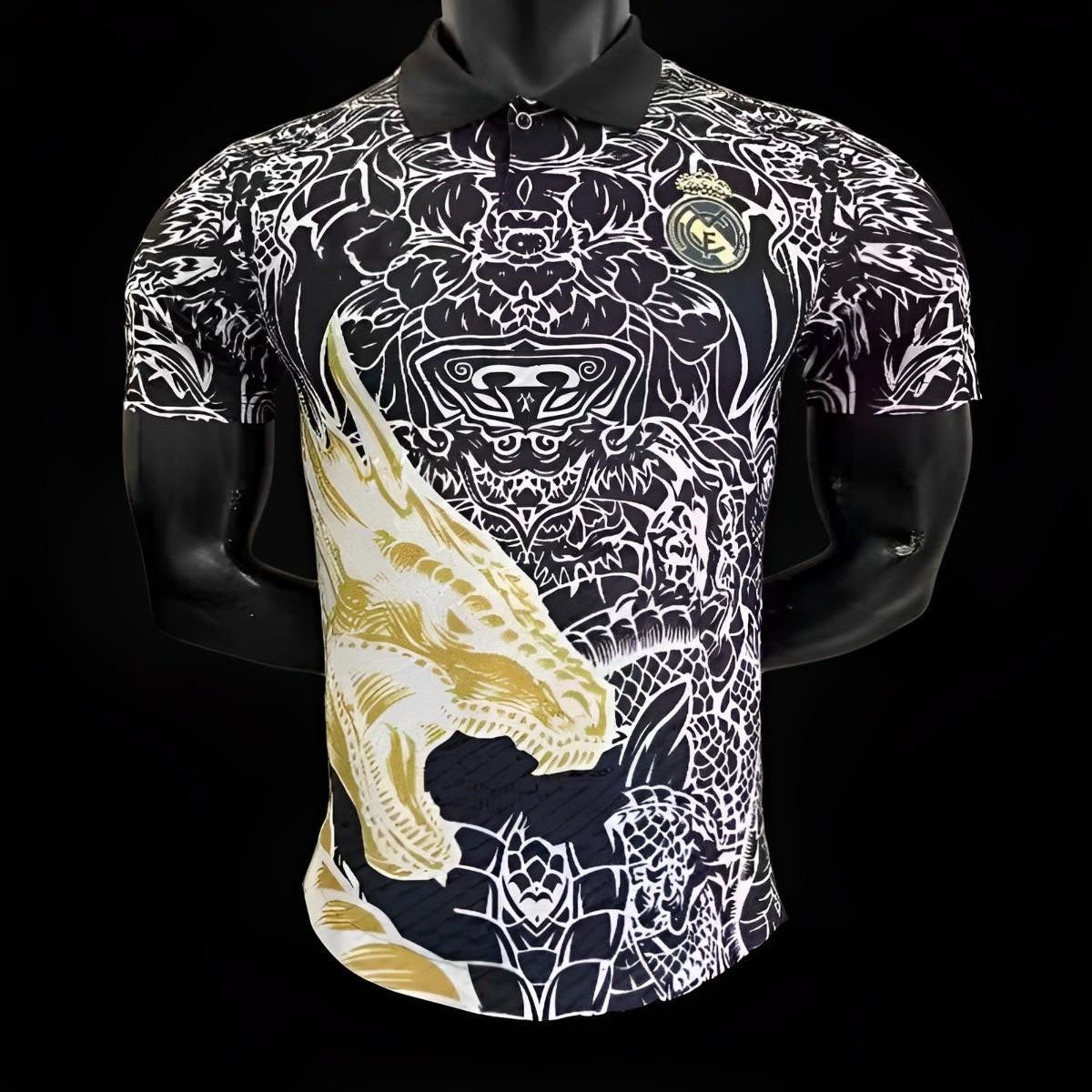 Real Madrid maillot Édition spéciale Dragon Noir version Player 2023/2024 L'Univers Du Maillot