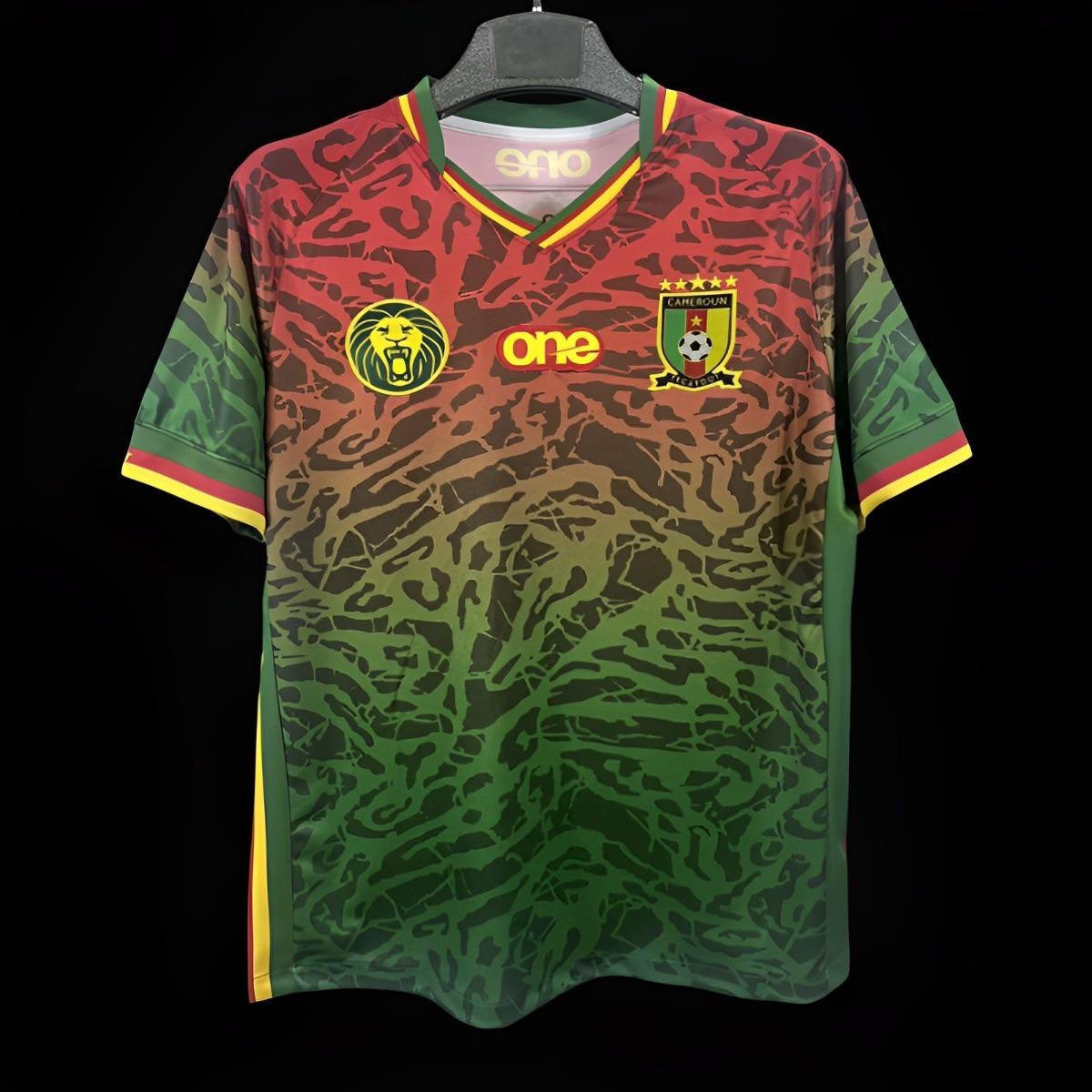 Cameroun maillot entraînement Rouge et Vert 2023 2024 L'Univers Du Maillot