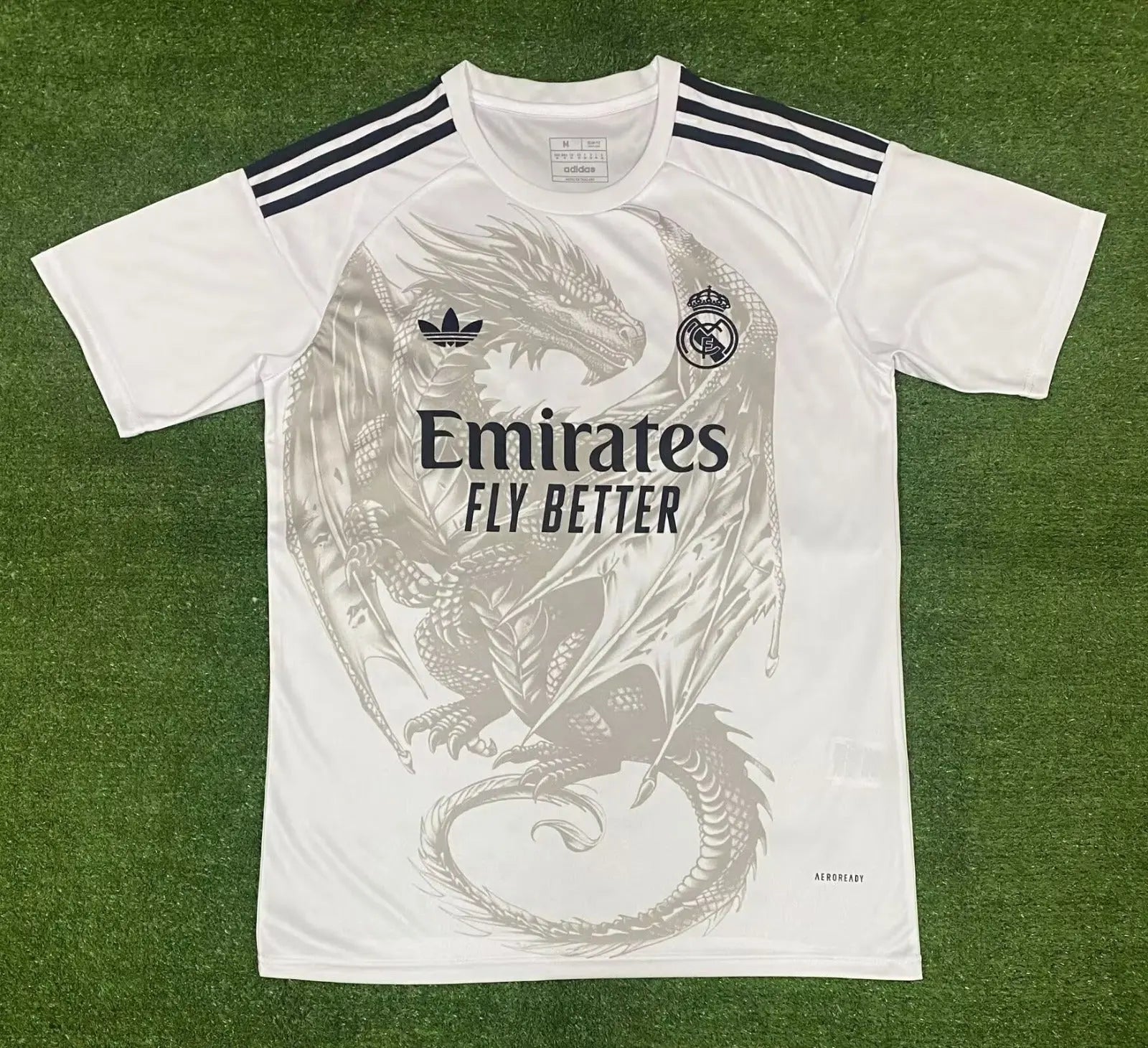 Maillot 24/25 Real Madrid Blanc Spécial Dragon L'Univers Du Maillot