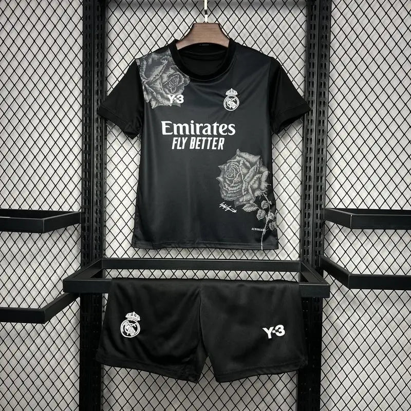 24/25 Ensemble Enfant Real Madrid Noir L'Univers Du Maillot